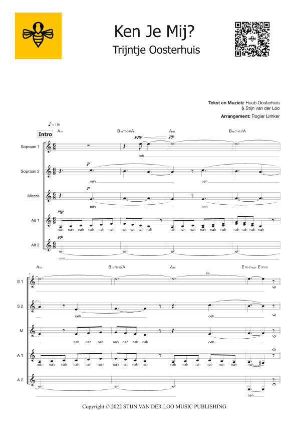 Ken Je Mij (arr. Rogier Ijmker)