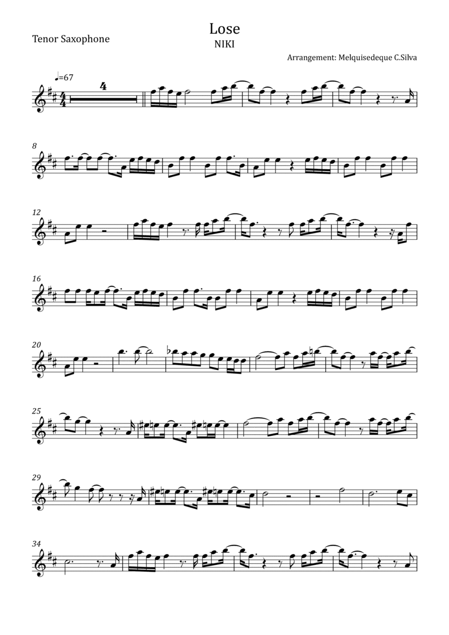 Lose (arr. Melquisedeque C.Silva)