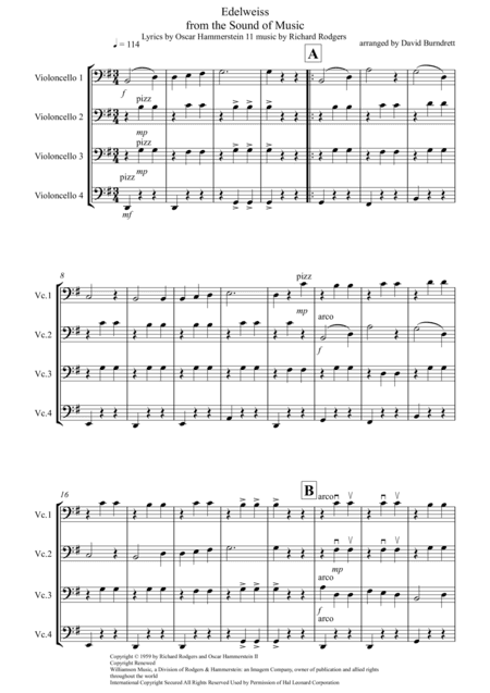 Edelweiss (arr. David Burndrett)