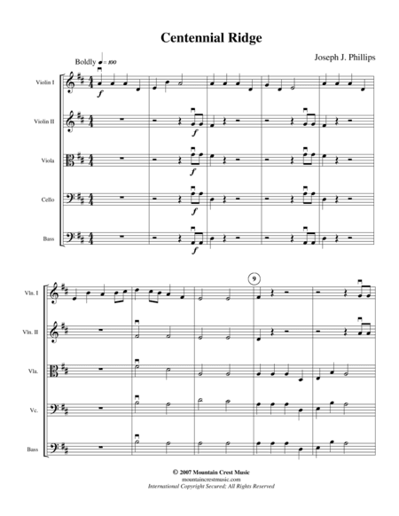 Centennial Ridge-score