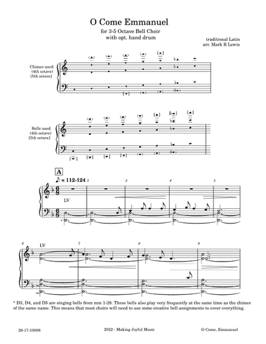 O Come Emmanuel (arr. Mark R Lewis)