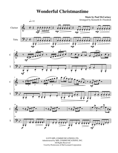 Wonderful Christmastime (arr. Kenneth D. Friedrich)