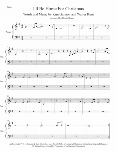 I'll Be Home For Christmas (arr. Kevin Busse)