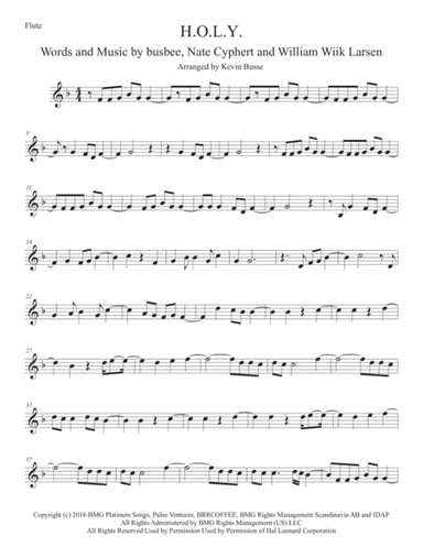 H.O.L.Y. (arr. Kevin Busse)