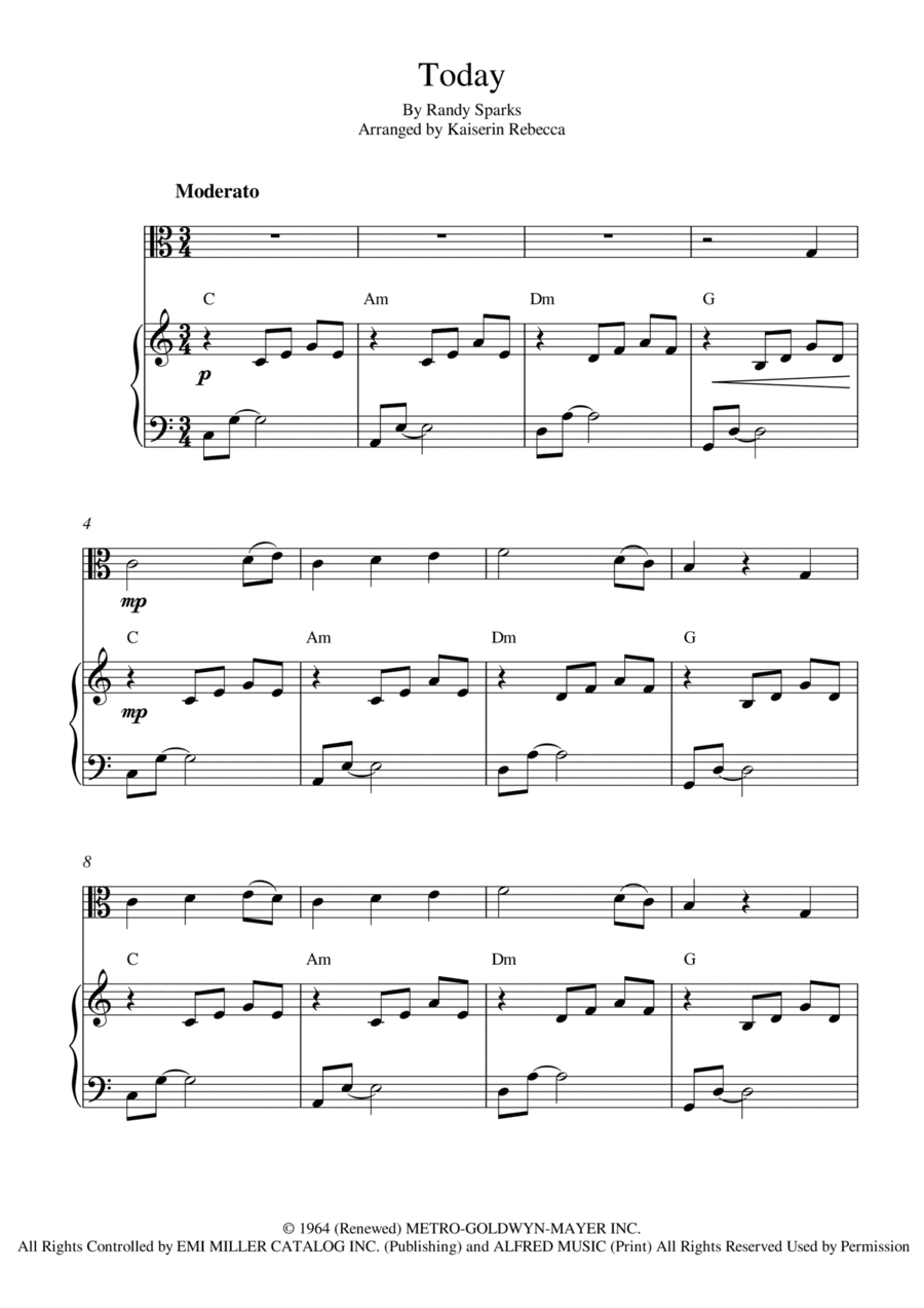 Today (arr. Kaiserin Rebecca)
