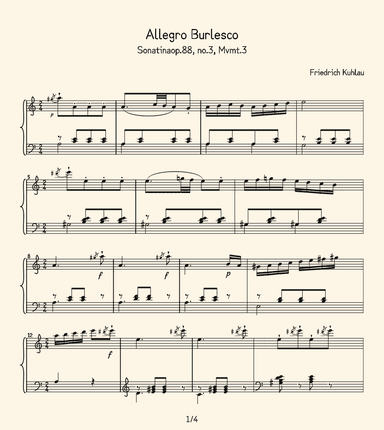 Allegro Burlesco (arr. unisonofficial.com)
