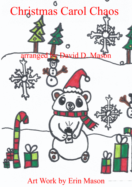 Christmas Carol Chaos, Violin Duet + Piano (arr. David D. Mason)
