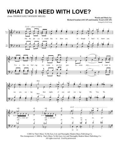 What Do I Need With Love (arr. Kirk Young)