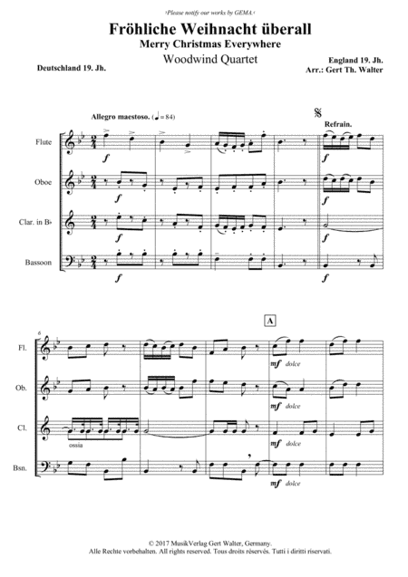 Merry Christmas Everywhere (arr. Gert Th. Walter)