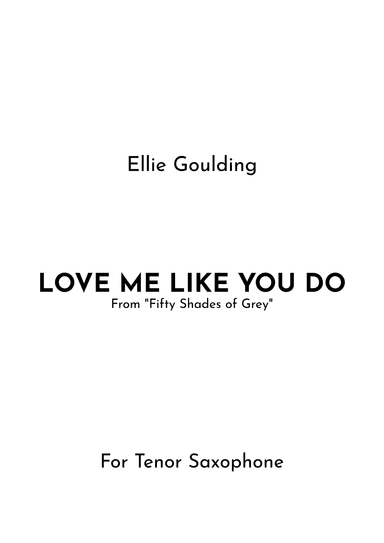 Love Me Like You Do (arr. Jireh J.)