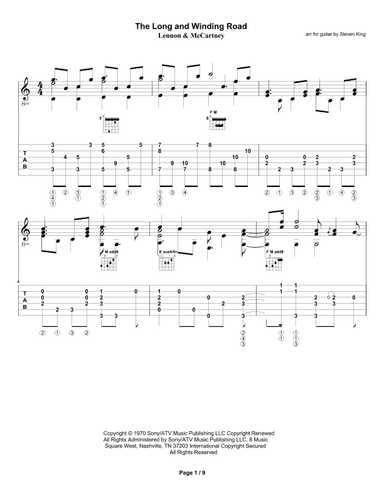 The Long And Winding Road (arr. Steven King)