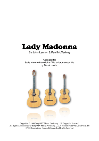 Lady Madonna (arr. Derek Hasted)