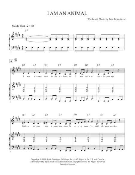 I Am An Animal (arr. Arranged by Jack Majdecki)
