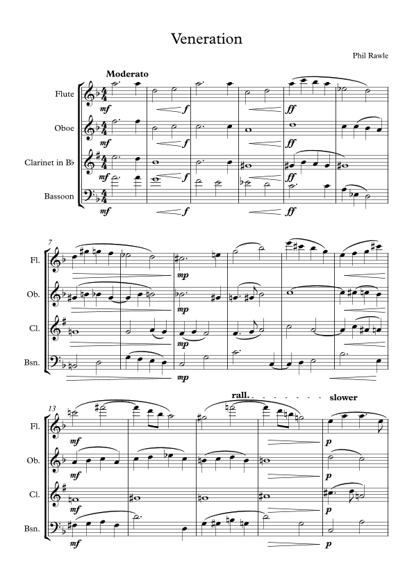 Veneration - Wind Quartet