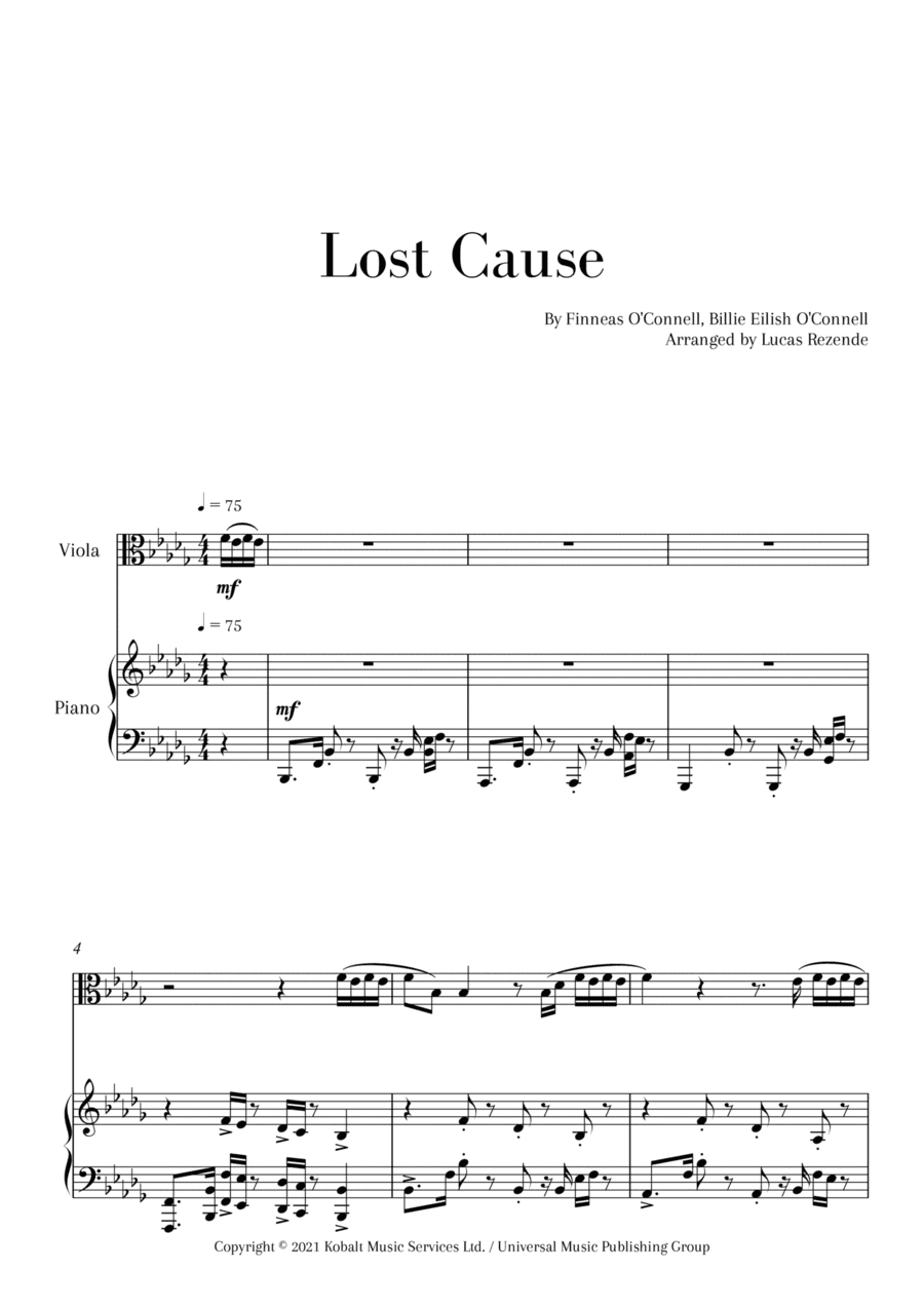 Lost Cause (arr. Lucas Rezende)