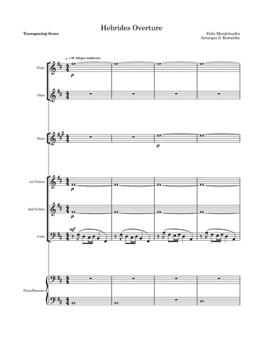 The Hebrides Overture (arr. S Kowalske)