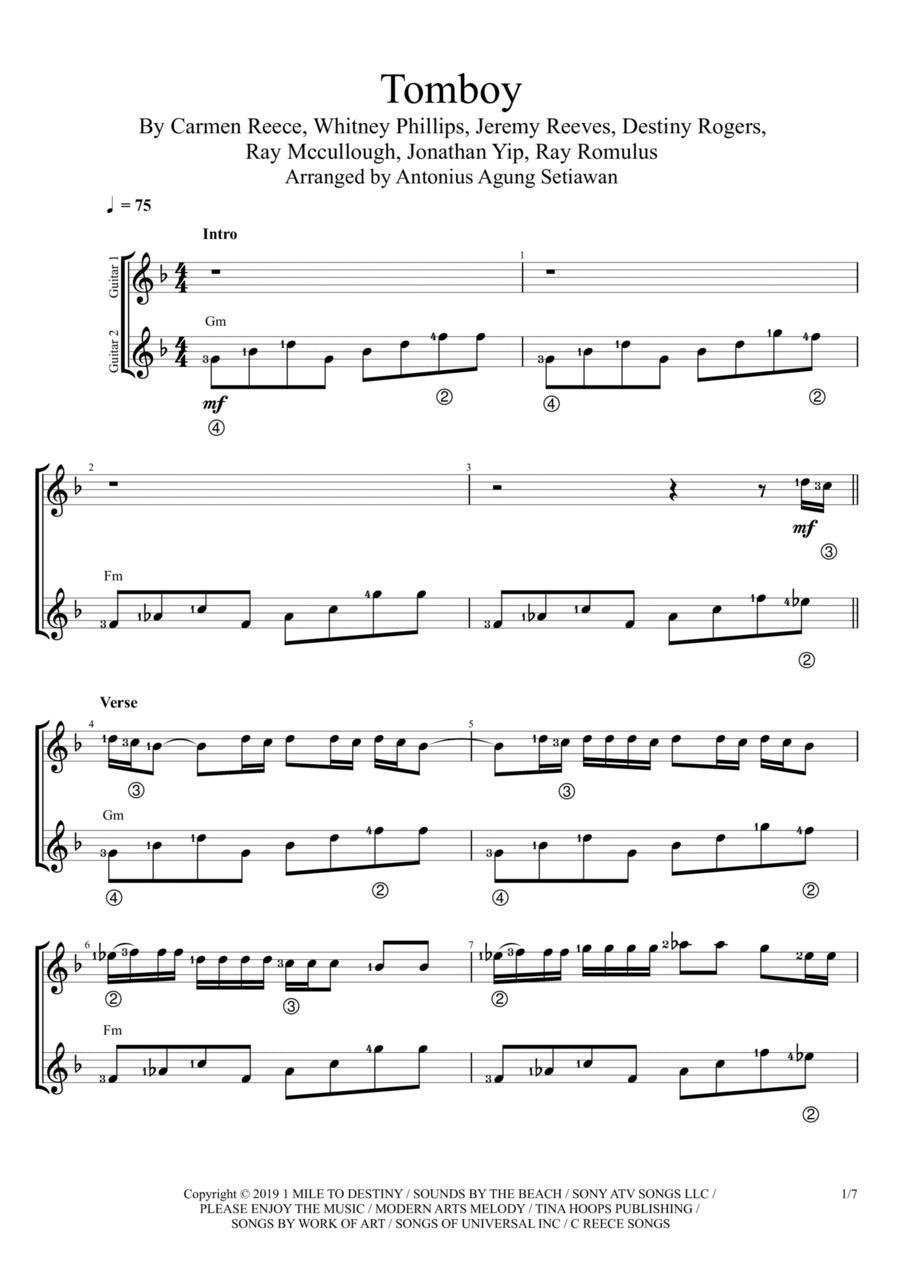 Tomboy (arr. Antonius Agung Setiawan)
