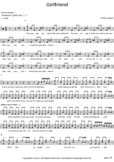 Girlfriend (arr. COPYDRUM)