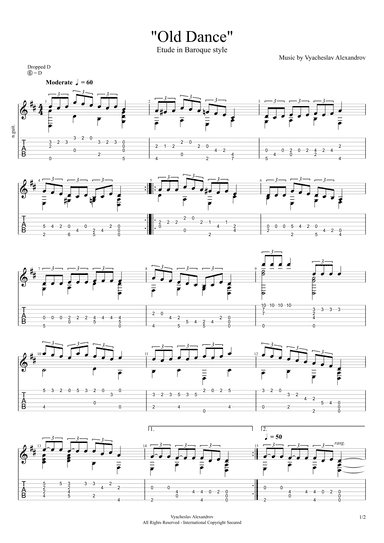 Old Dance - Etude in Baroque style