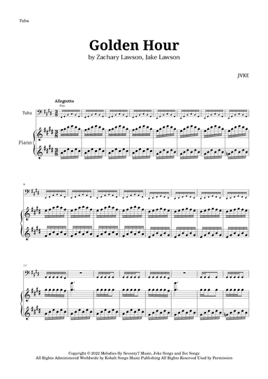 Golden Hour (arr. Langanho)