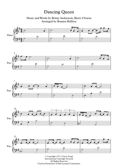 Dancing Queen (arr. Roxana Belibou)