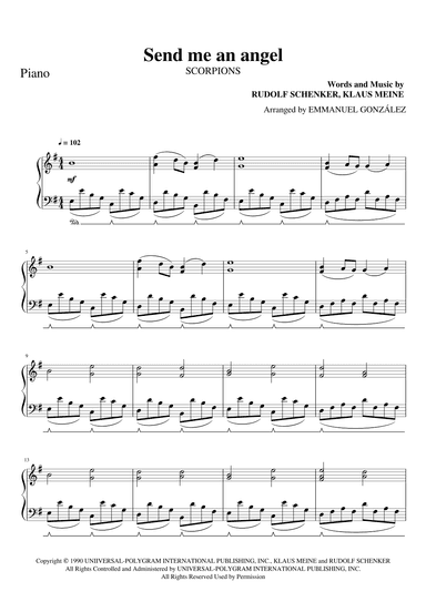 Send Me An Angel (arr. Emmanuel González)
