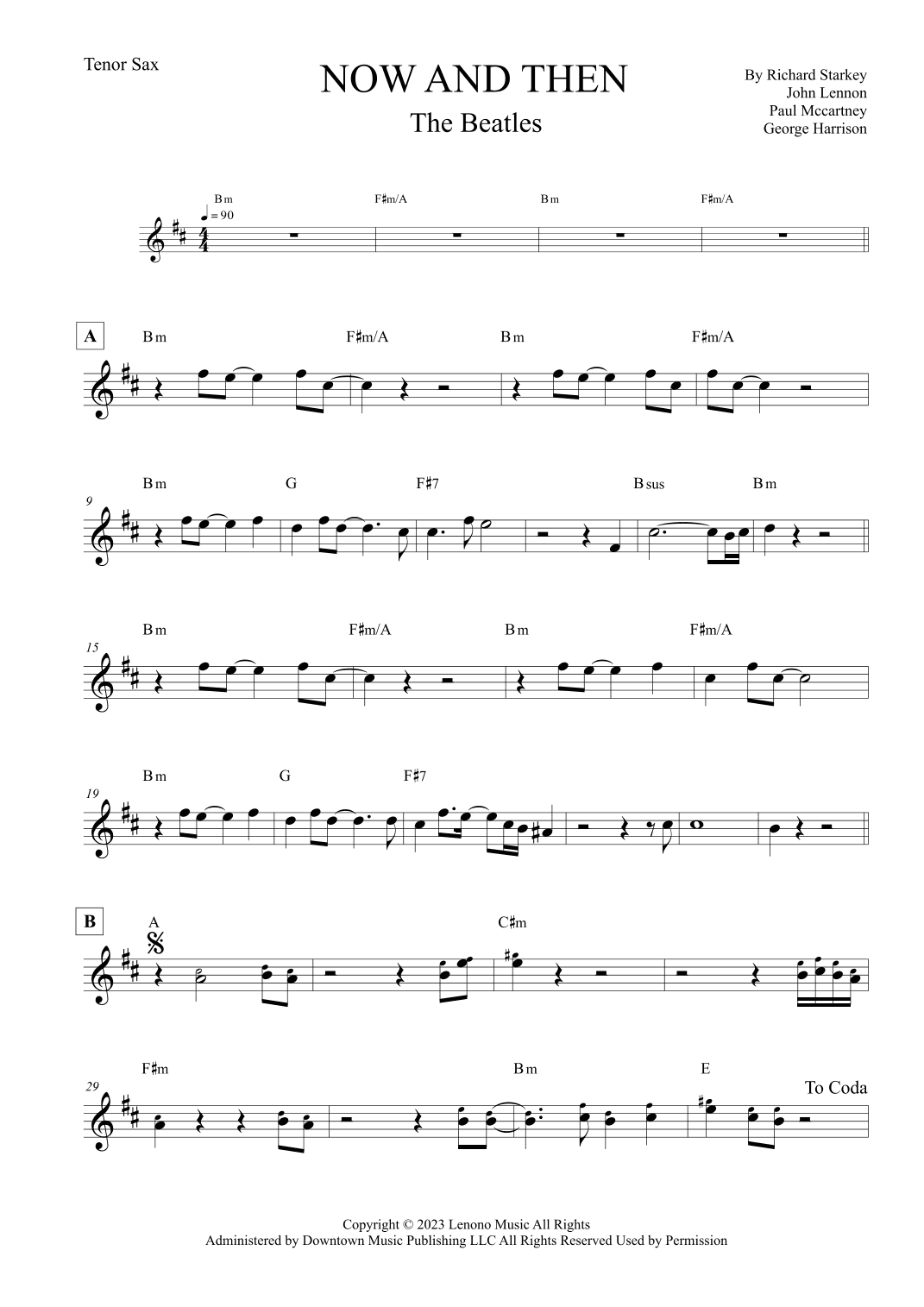 Now And Then (arr. Leo Silva)