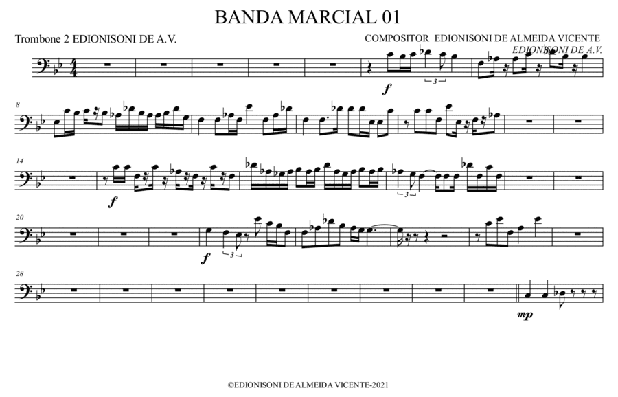 BANDA MARCIAL 01 - Trombone 2