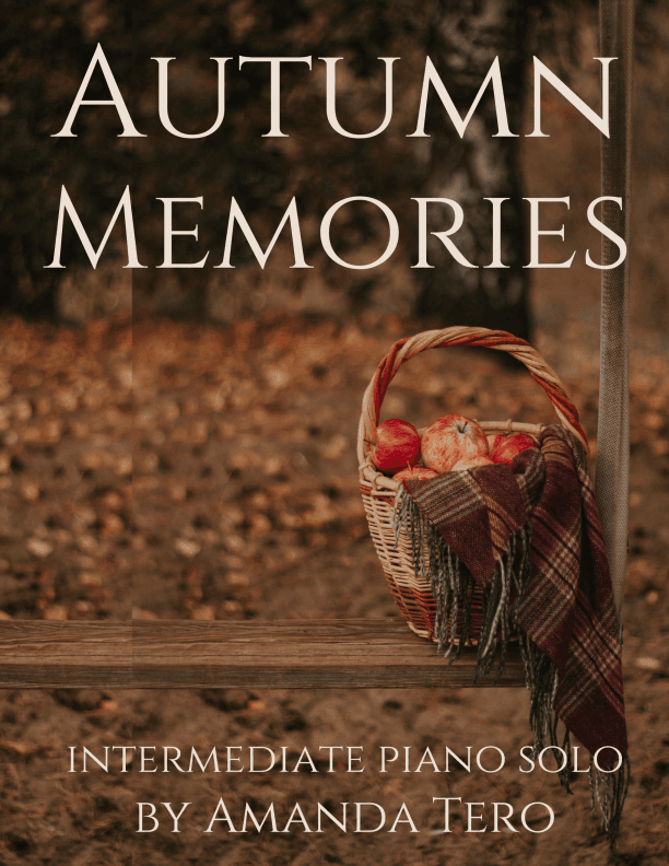 Autumn Memories - original intermediate piano sheet music solo