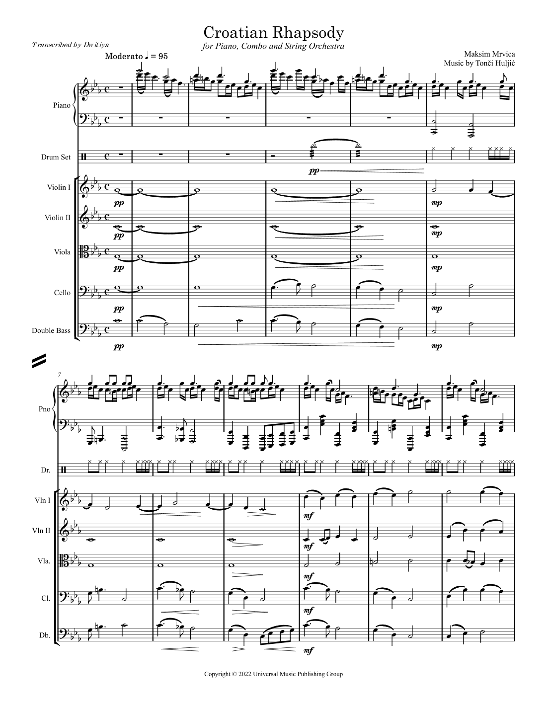 Croatian Rhapsody (arr. Dwitiya)