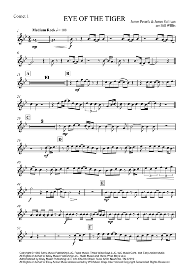 Eye Of The Tiger (arr. Bill Willis)