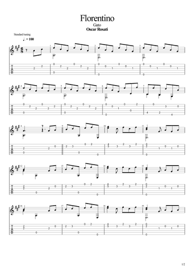Florentino (Gato) (arr. Leonardo Ramos)