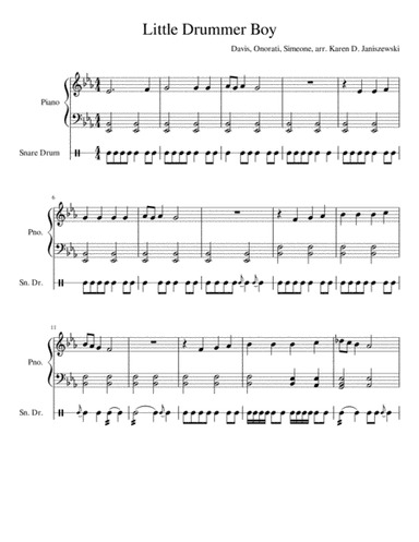 The Little Drummer Boy (arr. Karen D. Janiszewski)