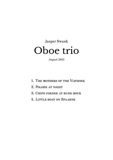 Oboe Trio
