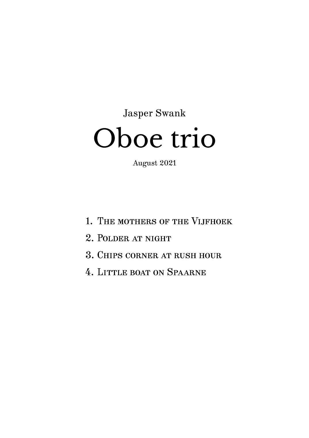 Oboe Trio