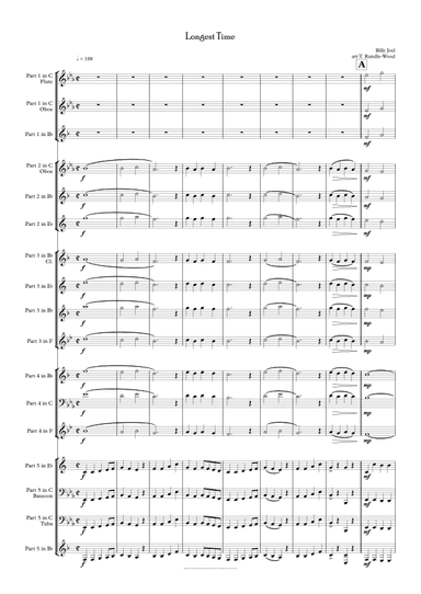The Longest Time (arr. Tom Rundle-Wood)