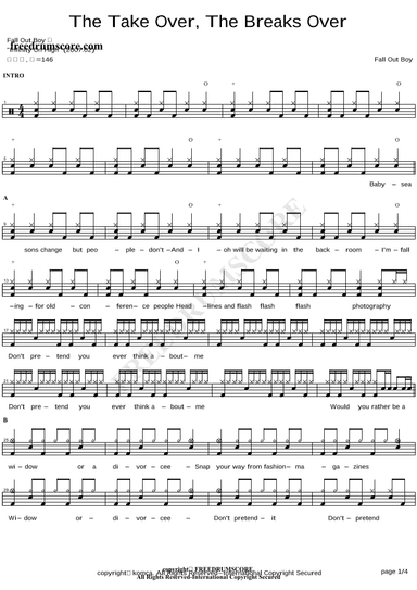 The Take Over, The Breaks Over (arr. COPYDRUM)