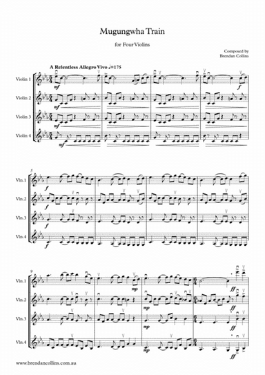 Mugungwha Train for Four Violins
