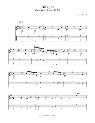 Adagio (from Violin Sonata, RV 7a) (arr. Mark Phillips)