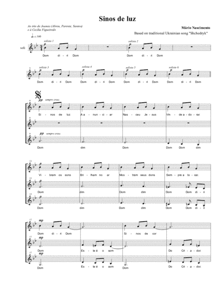 Sinos de Luz (SSA a capella)