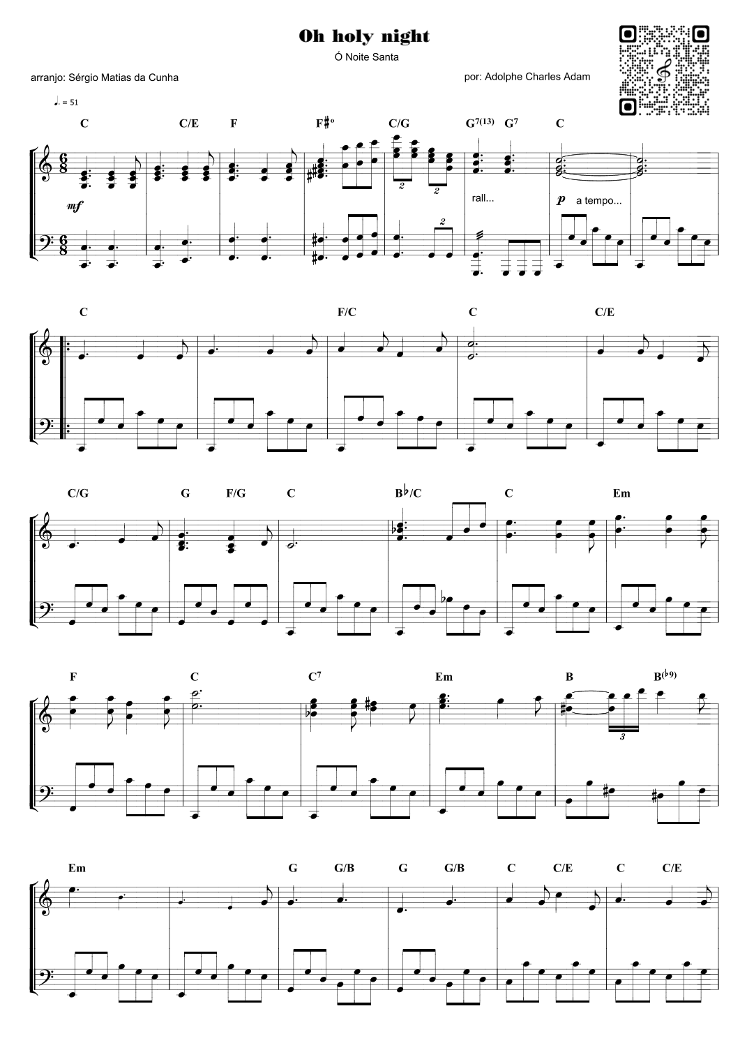 Oh holy night (arr. Sérgio Matias da Cunha)