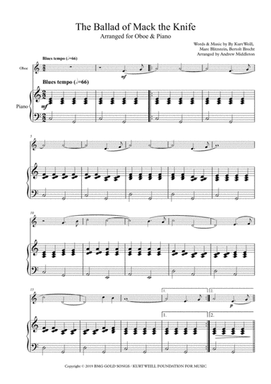 Mack The Knife (arr. Andrew Middleton)