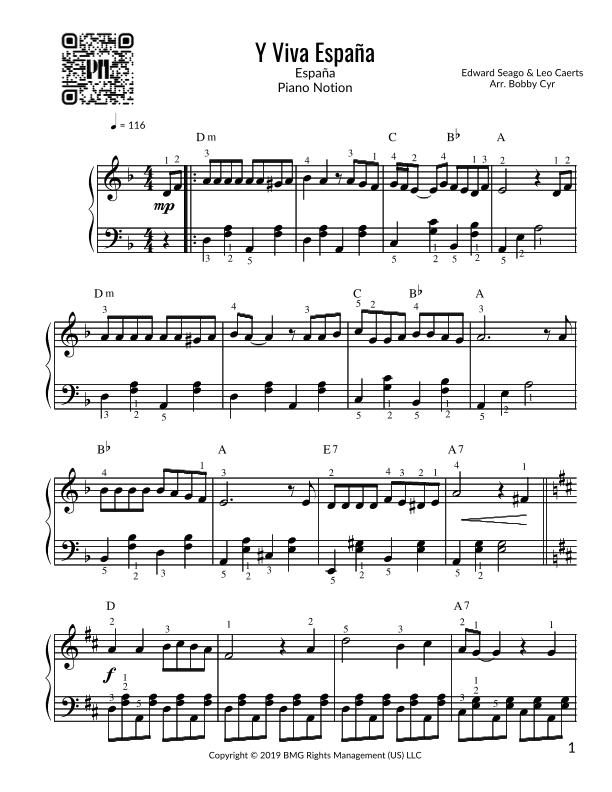Y Viva Espana (arr. Bobby Cyr)