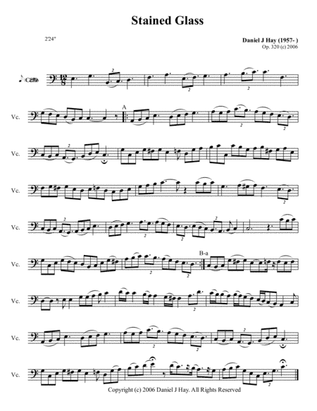 Stained Glass (Opus 320) (Bass Solo)