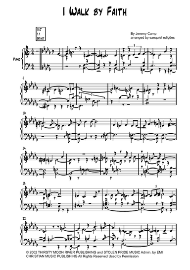 Walk By Faith (arr. ezequiel ediçôes)