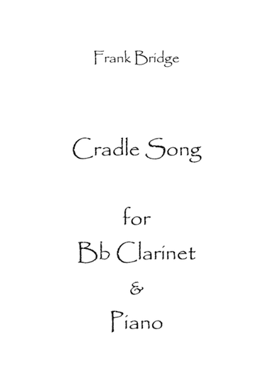 Cradle Song (arr. Spence Bundy)