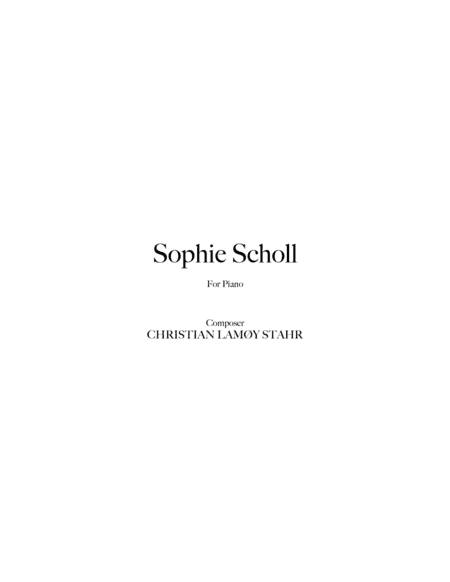 Sophie Scholl