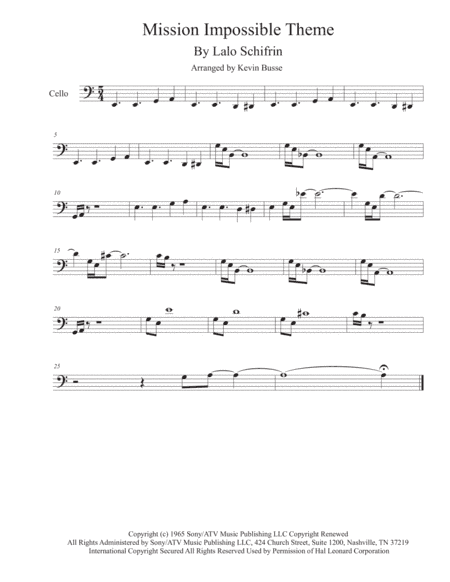 Mission: Impossible Theme  from the Paramount Television Series MISSION: IMPOSSIBLE (arr. Kevin Busse)