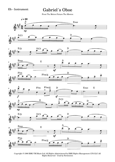 Gabriel's Oboe (arr. Fabio Eduardo de Oliveira)
