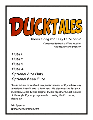 Ducktales Theme (arr. Erin Spencer)